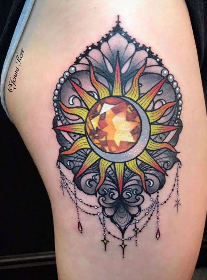 I absolutely love doing these jewelled  Jenna kerr Tattoo  Facebook
